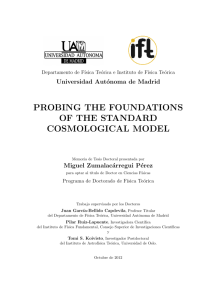 probing the foundations of the standard cosmological model