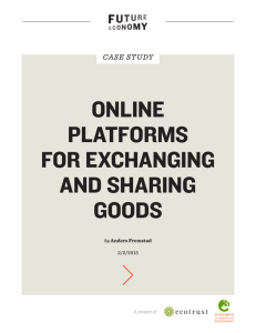 ONLINE PLATFORMS FOR EXCHANGING AND SHARING GOODS