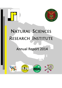 2014 - Natural Sciences Research Institute