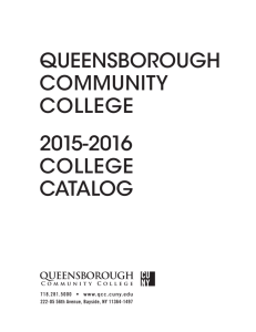 College Catalog - Queensborough Community College