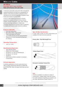 www.isgroup-international.com Wire and Cable 44 Wire