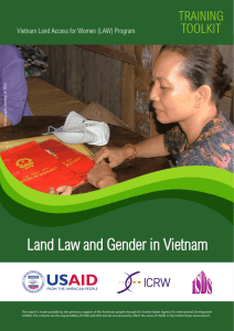 Land Law and Gender in Vietnam