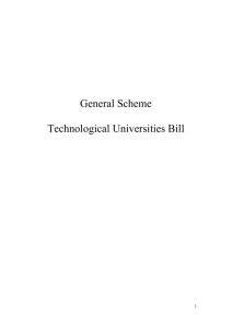 General Scheme Technological Universities Bill 2014