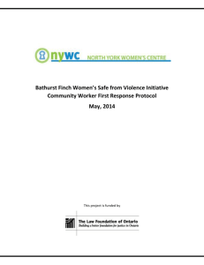 Community Worker First Response Protocol