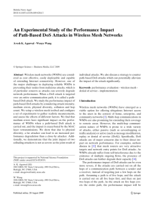 An Experimental Study of the Performance Impact of Path