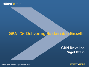 GKN Delivering Sustainable Growth