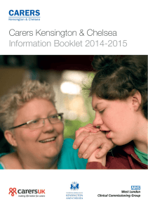 Carers Kensington & Chelsea Information Booklet