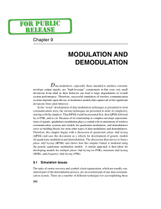 modulation and demodulation