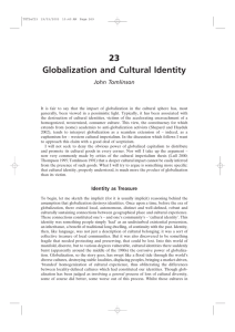 23 Globalization and Cultural Identity