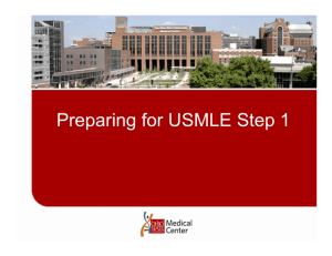 Preparing for USMLE Step 1