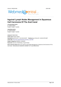 Inguinal Lymph Nodes Management In Squamous Cell Carcinoma