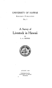 Livestock in Hawaii - ctahr