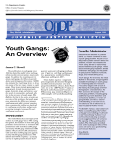 Youth Gangs: An Overview - CE