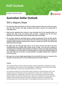 Australian Dollar Outlook