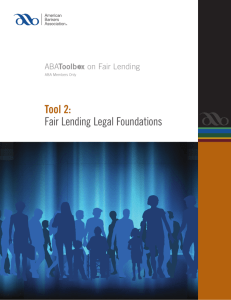 Fair Lending Legal Foundations