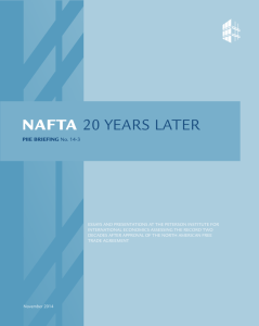 NAFTA 20 Years Later - Institute for International Economics