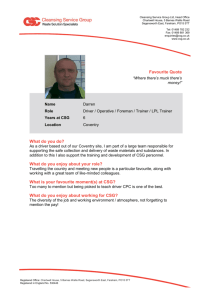 Darren – Driver - Cleansing Service Group