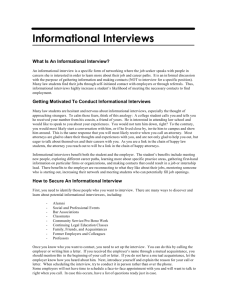 Informational Interviews - Santa Clara Law