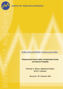 Entrepreneurial Human Capital, Complementary Assets, and