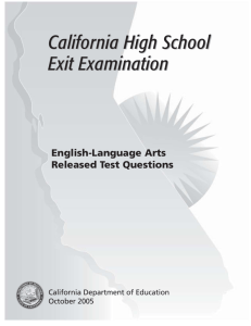 English-Language Arts Released Test Questions