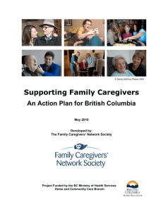 Supporting Family Caregivers: An Action Plan for British Columbia