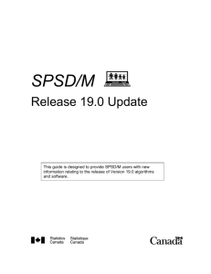 SPSD/M Release 19.0 Update