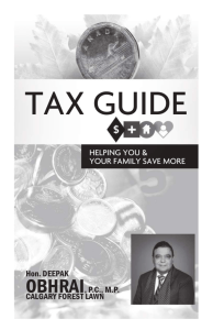 tax guide - Obhrai, Deepak