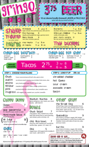 Tacos shake - Gringo Gastown