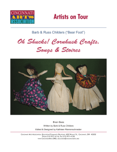 Oh Shucks! Cornhusk Crafts, Songs & Stoires Artists on Tour