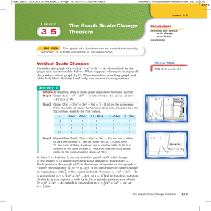 The Graph Scale-Change Theorem