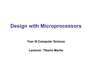 Design (Systems) with Microprocessors