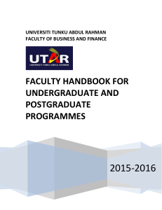 faculty handbook for undergraduate and postgraduate