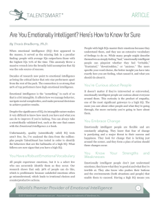 Are You Emotionally Intelligent? Here's How to Know for Sure