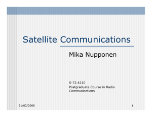 Satellite Communications