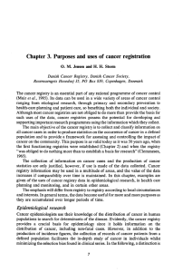 Chapter 3. Purposes and uses of cancer registration