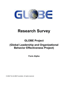 GLOBE Phase 2 Alpha Questionnaire
