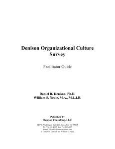 Denison Organizational Culture Survey