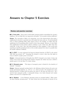 Answers to Chapter 5 Exercises
