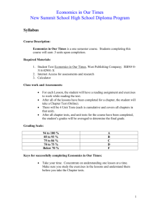 Economics in Our Times New Summit School High School Diploma