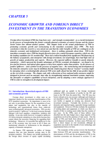 chapter 5 economic growth and foreign direct investment in the