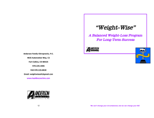 the Weight-Wise Informational Booklet