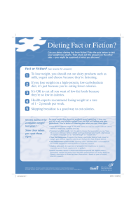 Dieting Facts and Fiction