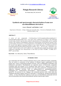 Synthesis and spectroscopic characterization of some new azo