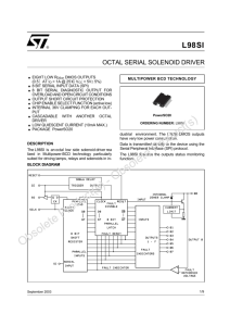 Octal serial solenoid driver