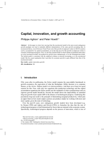 Capital, innovation, and growth accounting
