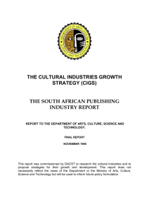 (cigs) the south african publishing industry report