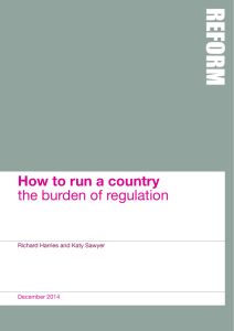 The burden of regulation