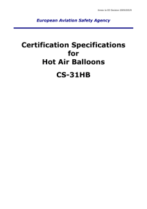 CS-31HB - Hot Air Balloons