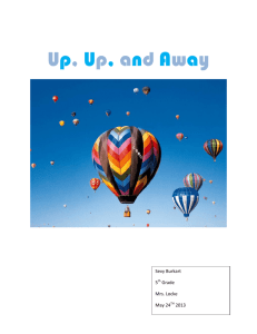 Up, Up, and Away - Linfield 5th Grade Class
