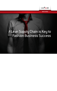 A Lean Supply Chain is Key to Fashion Business